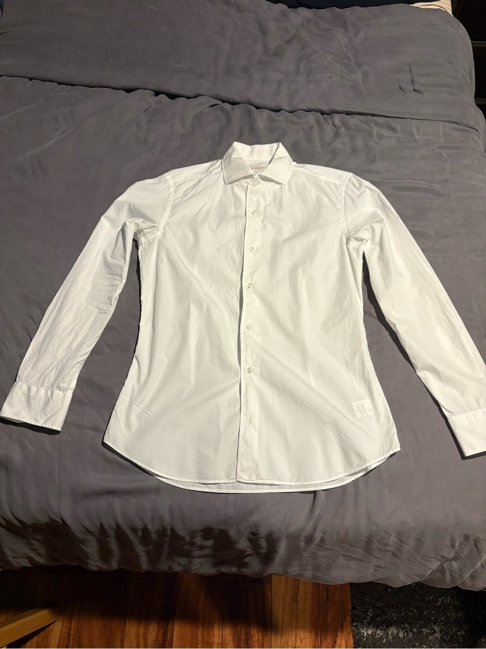 Luca Faloni Men's Poplin White dress shirt